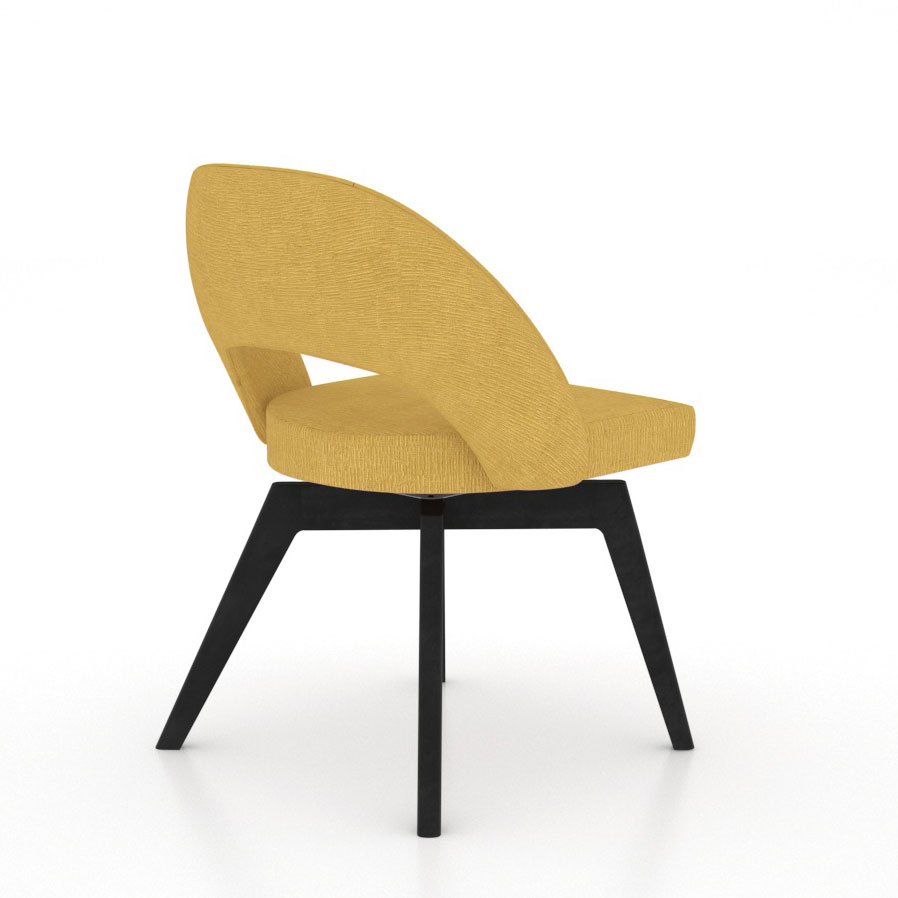 DOWNTOWN OPEN BACK SWIVEL DINING CHAIR #1044 - Image 4