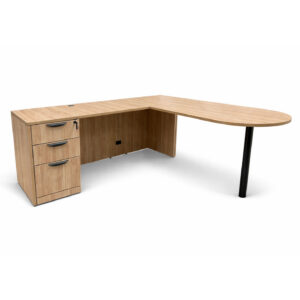 Doane_Keyes_Office_Desk_with_peninsula_desk_in_wood_finish