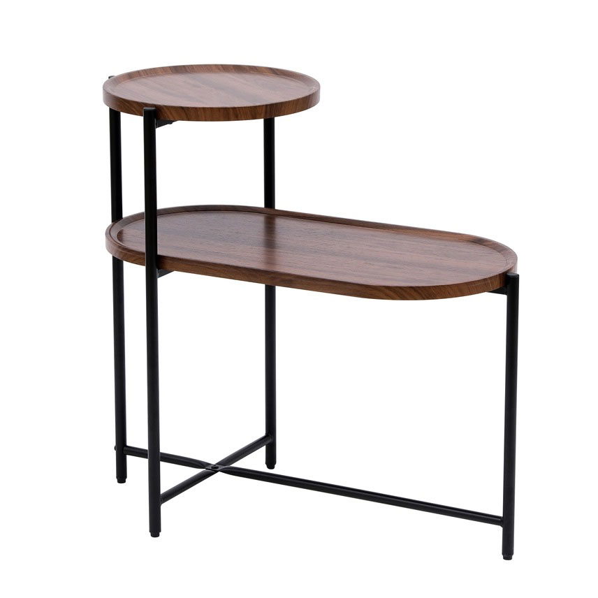 2/TIER END TABLE WALNUT #1497