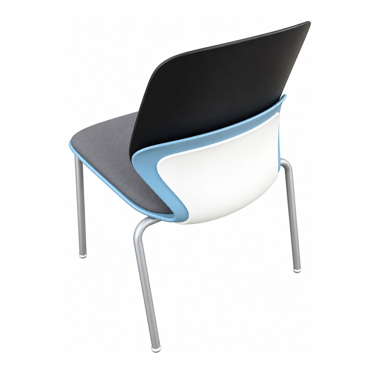 ARCOZI FOUR LEG STACK CHAIR #1048 - Image 3