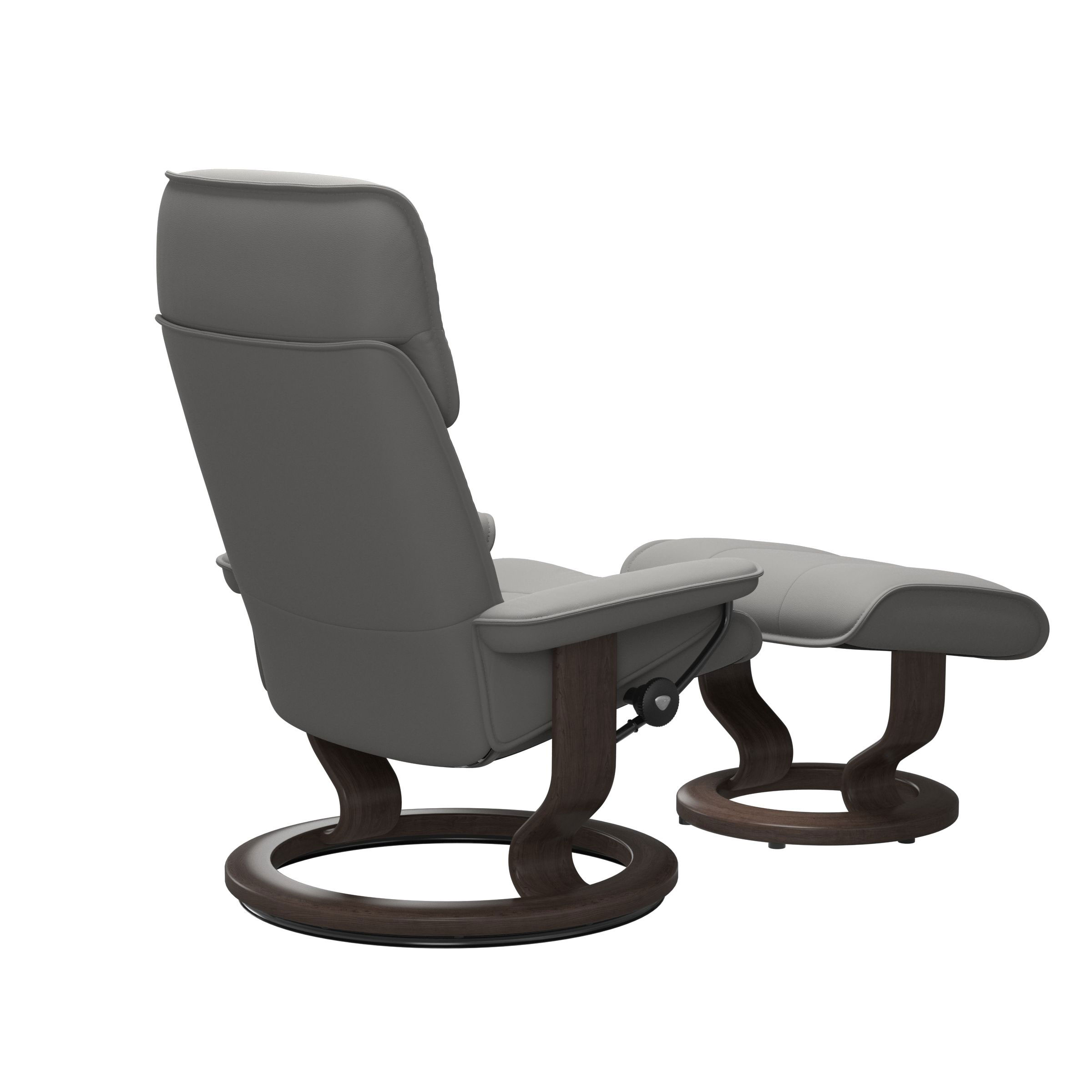 STRESSLESS ADMIRAL (L) CLASSIC RECLINER SILVER GREY - Image 3