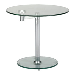 Clear_glass_round_end_table_with_movement