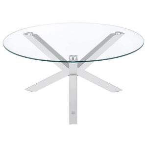Coaster_708128_Chrome_Glass_Coffee_Table